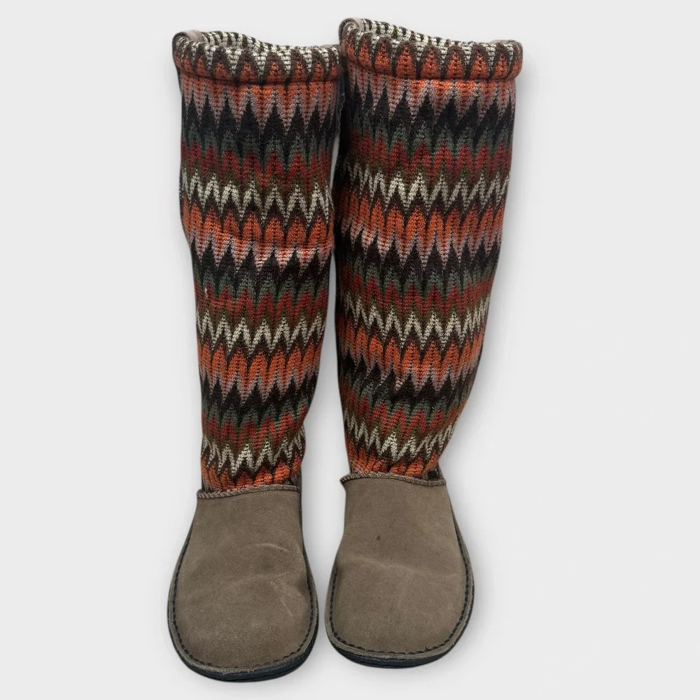 Keen Auburn Navajo Boots Sweater Suede Fur Lining‎ Wool Knit Cozy Soft Winter 8